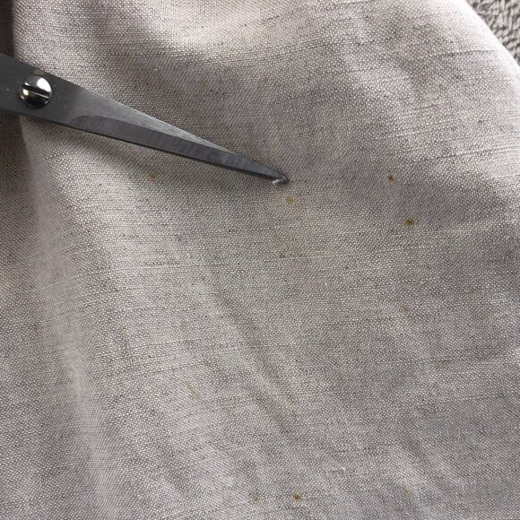 JM Collection Women's Pants Size PM Linen Blend Straight Leg Elastic Waist Beige - Picture 4 of 13